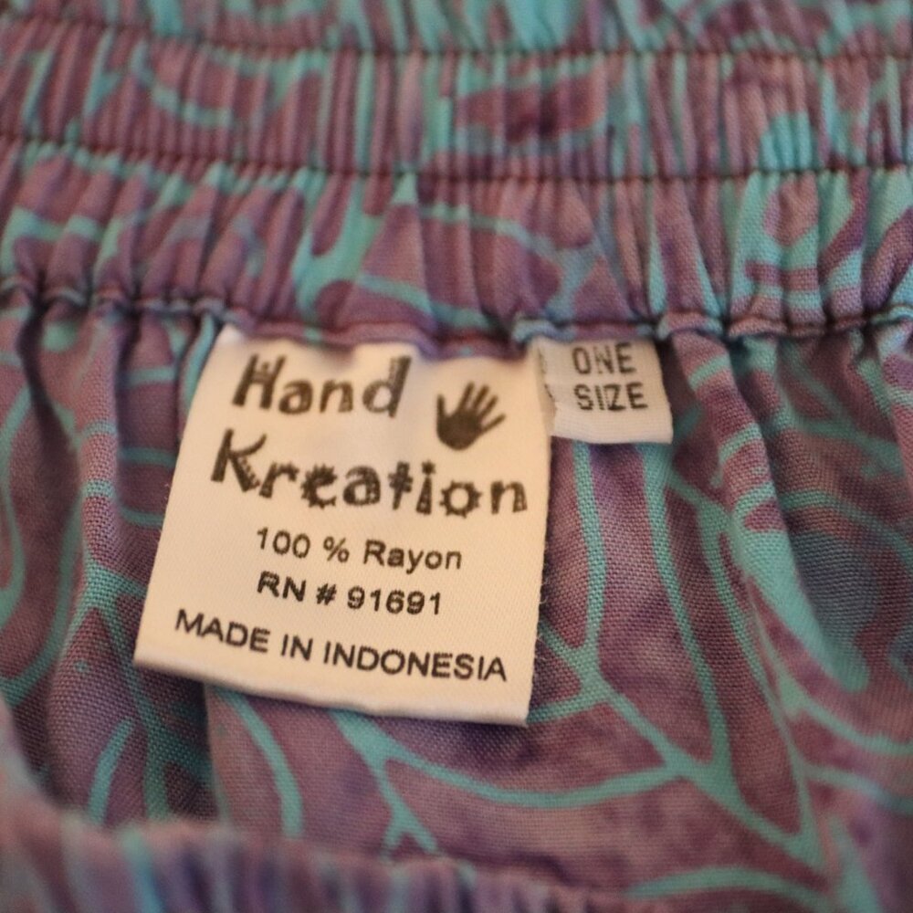Hand Kreation Skirt One Size Boho, 100% Rayon festival, colorful, casual - Picture 4 of 12